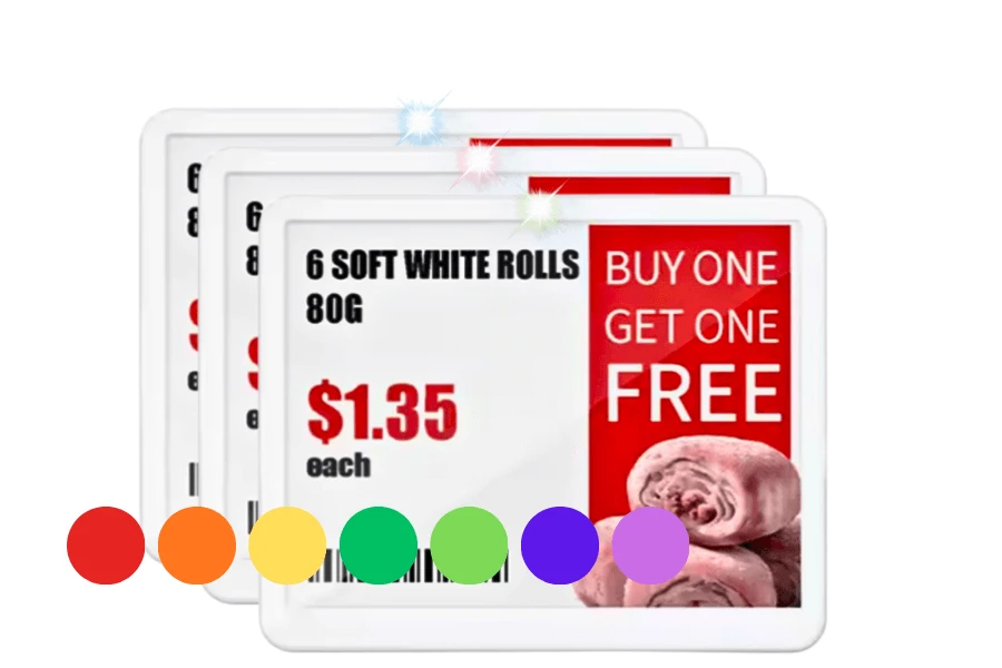 e-ink labels with multi-color display and NFC e-ink labels with multi-color display and NFC